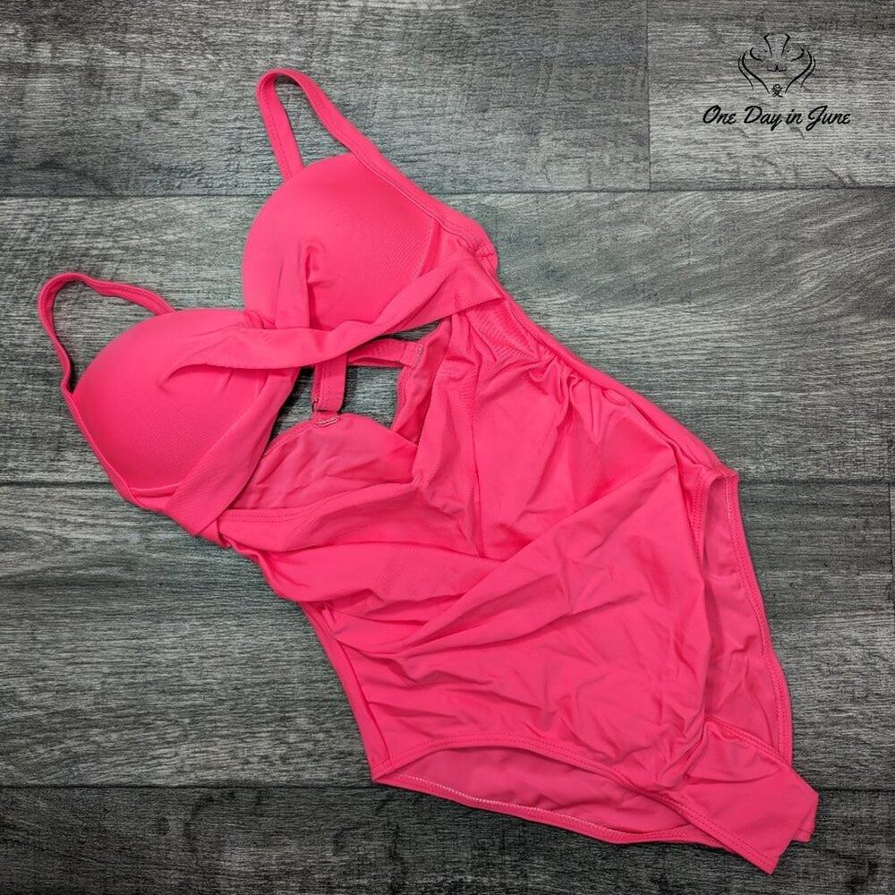 Skays Cut Out Padded Criss Cross One Piece Swimsuit Size S